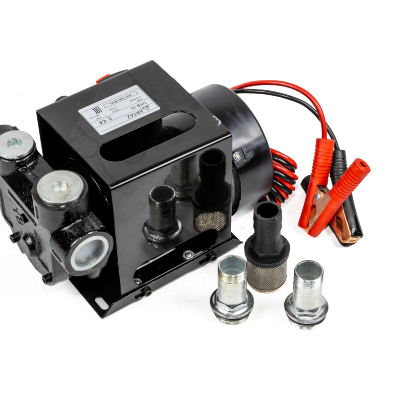 Насос для ДТ 24V до 70 л/м, 1" с принудительным охлаждением, DYB-70-24