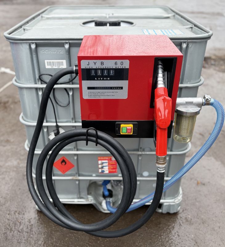 Мини АЗС еврокуб в металл с колонкой Cube для ДТ 220V 60 л/м