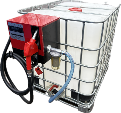 Мини АЗС для ДТ 220V 60 л/м еврокуб 1000л с закрытой колонкой ARTAZ Cube
