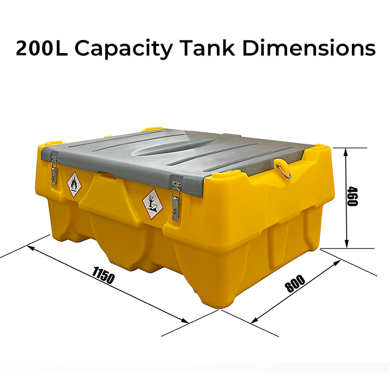 DTK-200 12V - Емкость для ДТ 200 л, насос 12В, авт. пистолет, шланг 4м