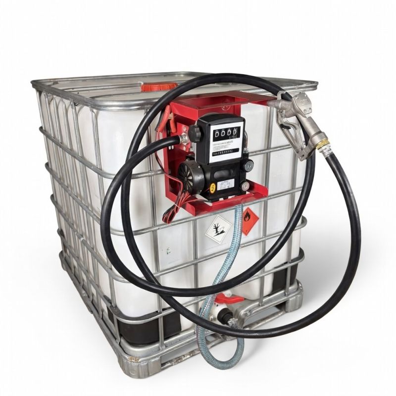 Мини АЗС для ДТ 12 вольт 60 л/мин, ручной пистолет, Базовая