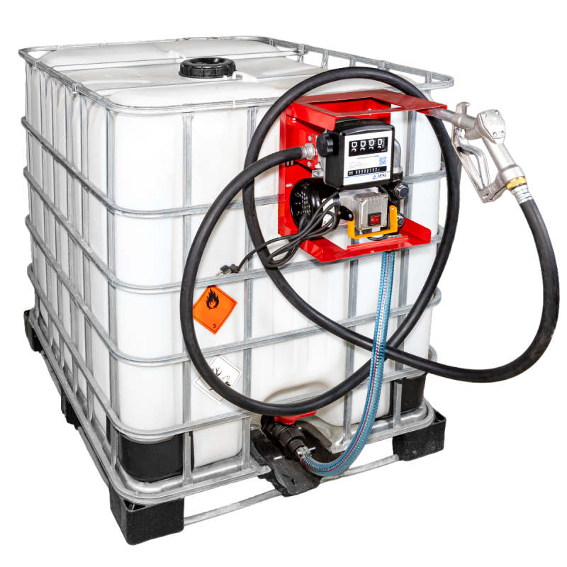 Мини АЗС для ДТ 220 вольт 60 л/мин, ручной пистолет, Базовая