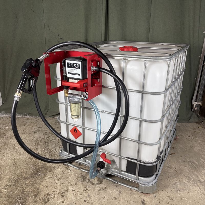 Мини АЗС для ДТ 24 вольт 40 л/мин, ручной пистолет, Эконом