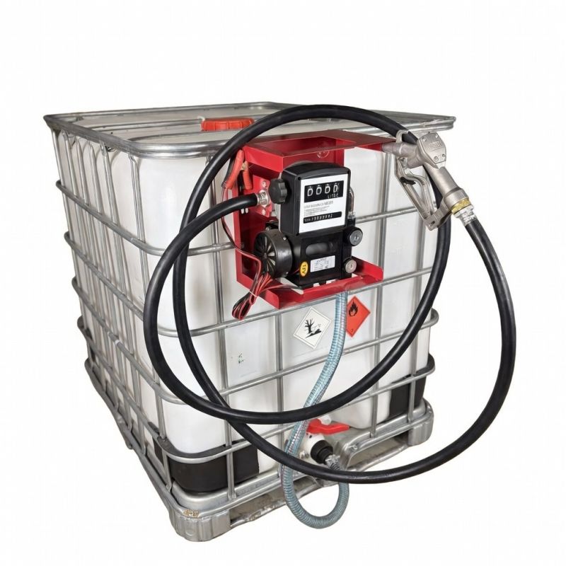 Мини АЗС для ДТ 24 вольт 60 л/мин, ручной пистолет, Базовая