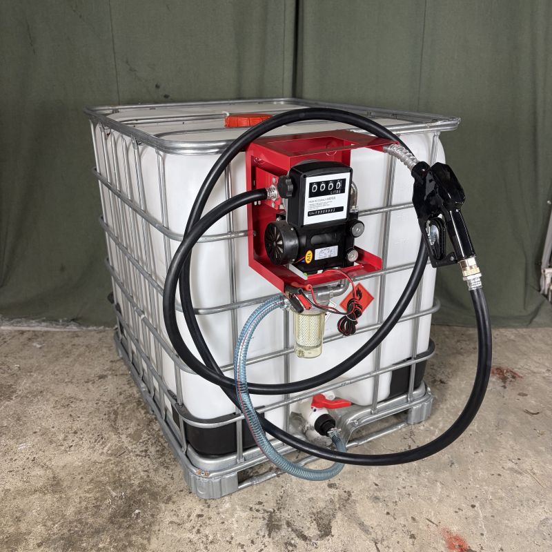 Мини АЗС для ДТ 24 вольт 60 л/мин, ручной пистолет, Базовая