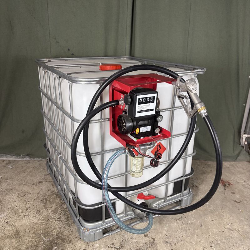 Мини АЗС для ДТ 24 вольт 60 л/мин, ручной пистолет, Базовая