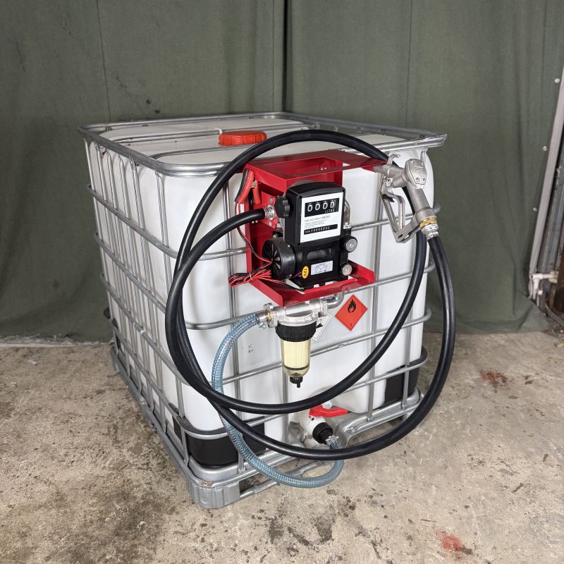 Мини АЗС для ДТ 24 вольт 60 л/мин, ручной пистолет, Базовая