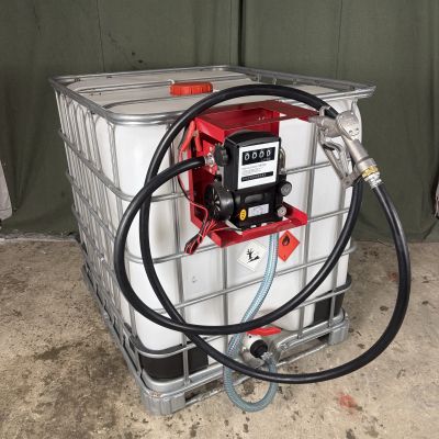 Мини АЗС для ДТ 24 вольт 60 л/мин, ручной пистолет, Базовая