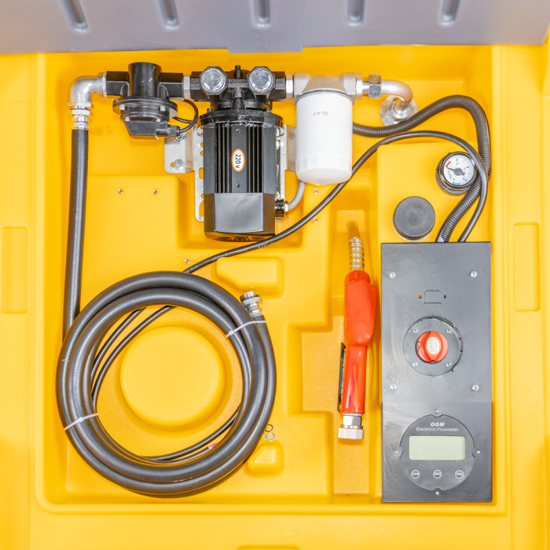 GTK-500 220V - Емкость для топлива 500 л, насос 220В, счетчик, авт. пистолет, шланг 4м GTK-550 220V