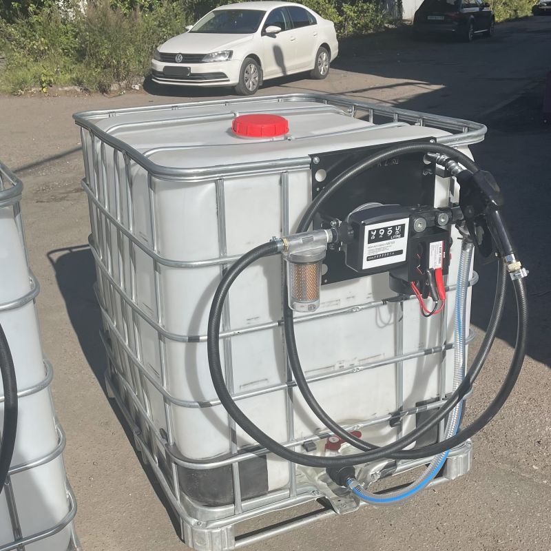 Мини АЗС для ДТ 24 вольт 40 л/мин, ручной пистолет, серия Евро