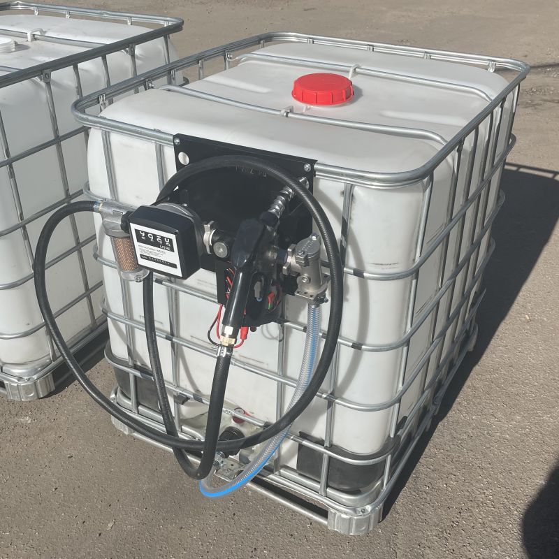 Мини АЗС для ДТ 24 вольт 40 л/мин, ручной пистолет, серия Евро