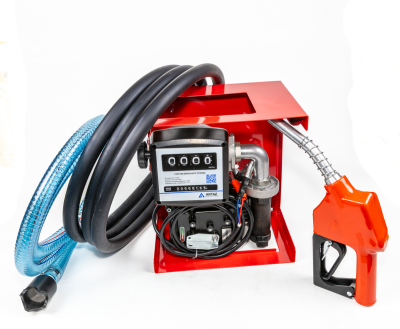 Насос для бензина 12v с мех. счетчиком (насос DCEX50, счетчик FM-120-4 Viton, пистолет, шланг) DCEX50-K