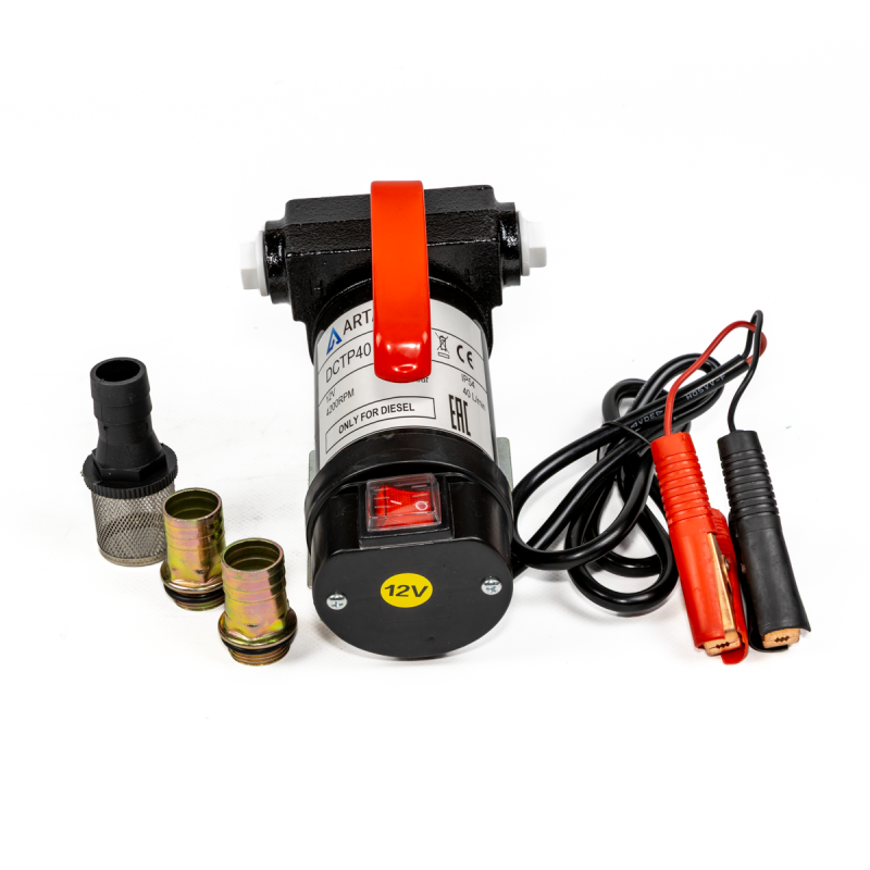 Насос для ДТ 12V до 40 л/м, 3/4" бытовой, DCTP40