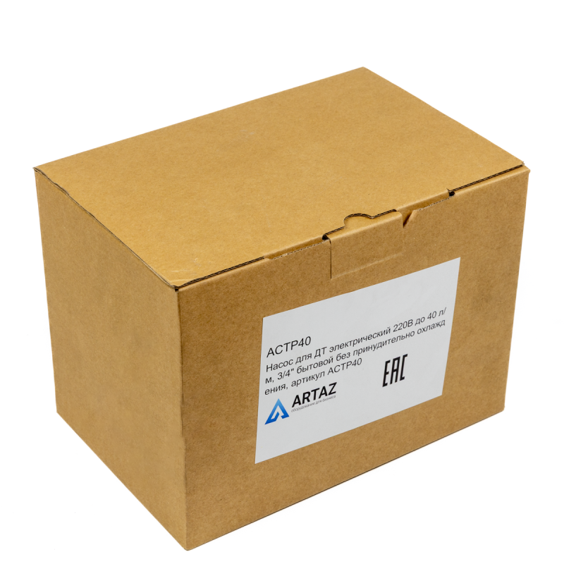Насос для ДТ 220В до 40 л/м, 3/4" бытовой без принудительно охлаждения, ACTP40